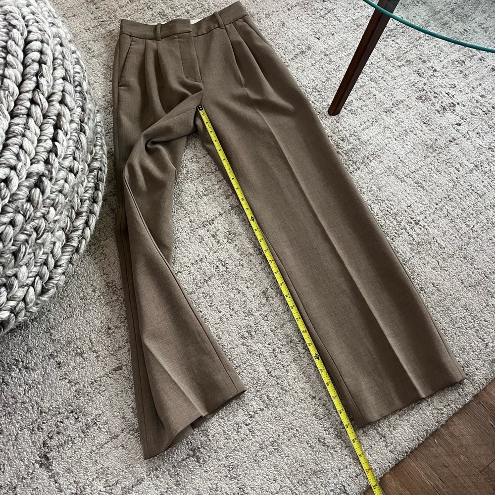 Aritzia The Effortless Pant™ - (Re)ssential Elegant Tan Wide Leg Trousers Sz 0 - Picture 15 of 17